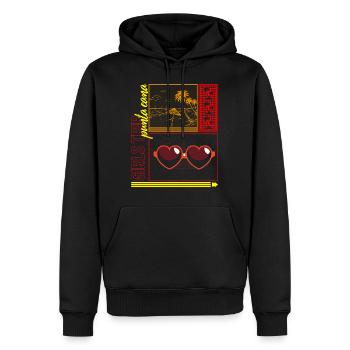 Punta Cana Shirt, Voyage Filles Punta Cana Beach Tee - Sweat à capuche Premium bio Homme - noir - Devant - Nico (187cm)