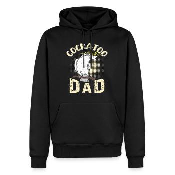 Cacatoès Papa Oiseau Amant Perroquet Hommes - Sweat à capuche Premium bio Homme - noir - Devant - Nico (187cm)