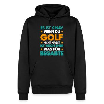 Golf Für Begabte Golfspieler Goldplatz Geschenk - Männer Premium Bio Hoodie - Schwarz - Vorne - Nico (187cm)