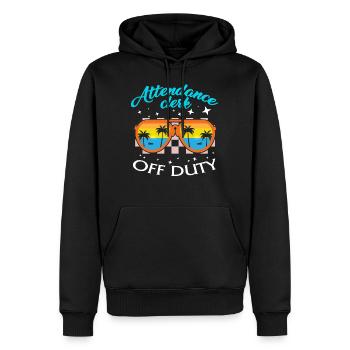 Anwesenheitssekretär Hemd, Philip Anwesenheit - Männer Premium Bio Hoodie - Schwarz - Vorne - Nico (187cm)