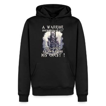 Ragnar Legendär Wikinger Geschenk Krieger - Männer Premium Bio Hoodie - Schwarz - Vorne - Nico (187cm)