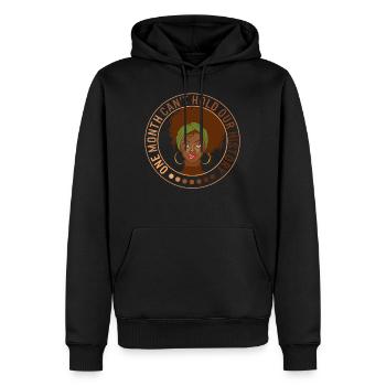 Black Lives Matter Shirt, One Month Cant Hold Our - Men’s Premium Organic Hoodie - black - Front - Nico (187cm)