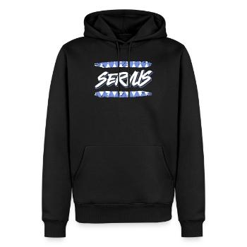 Servus Bayern Weiß Blau München Shirt Bayer - Männer Premium Bio Hoodie - Schwarz - Vorne - Nico (187cm)
