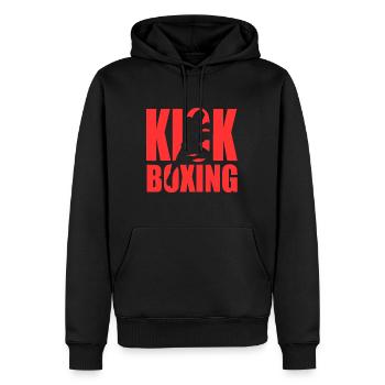 Kickboxen MMA Kampfsport - Männer Premium Bio Hoodie - Schwarz - Vorne - Nico (187cm)