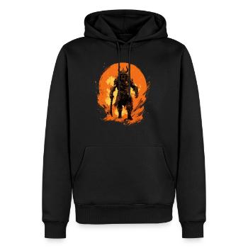 Söhne des Norden Erben der Kriegertradition - Männer Premium Bio Hoodie - Schwarz - Vorne - Nico (187cm)