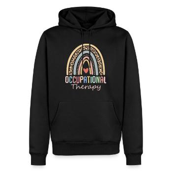 Occupational Therapy Funny Retro OT Therapist - Men’s Premium Organic Hoodie - black - Front - Nico (187cm)