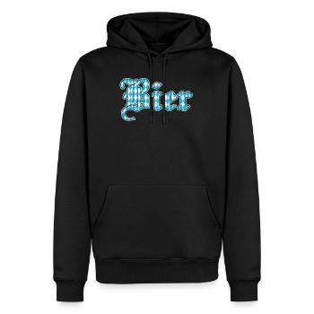 Bayerisches Bier München Saufen - Männer Premium Bio Hoodie - Schwarz - Vorne - Nico (187cm)