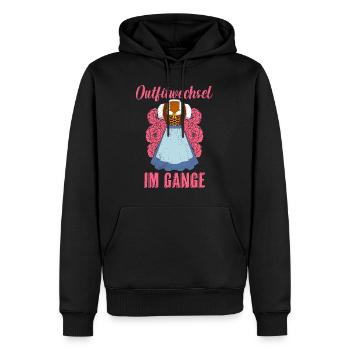 im Gange Dirndl Damen Bierfans - Männer Premium Bio Hoodie - Schwarz - Vorne - Nico (187cm)