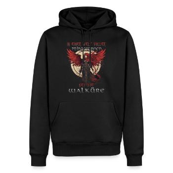 Stolze Walküre nordische Mythologie Kriegerin - Männer Premium Bio Hoodie - Schwarz - Vorne - Nico (187cm)