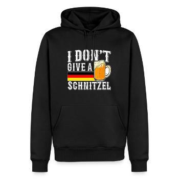 Je ne donne pas un fan de bière schnitzel - Sweat à capuche Premium bio Homme - noir - Devant - Nico (187cm)