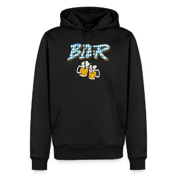Bayerisches Bier Bayern Biertrinker Bierfan - Männer Premium Bio Hoodie - Schwarz - Vorne - Nico (187cm)
