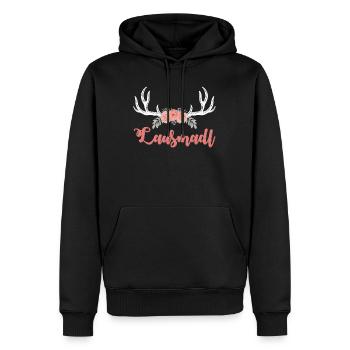 Lausmadl Dirndl Trachten Shirt Frauen Tracht - Sweat à capuche Premium bio Homme - noir - Devant - Nico (187cm)