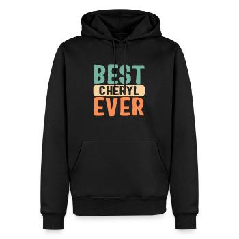 Maßgeschneidertes Hemd, beste Cheryl aller Zeiten Vintage Retro - Männer Premium Bio Hoodie - Schwarz - Vorne - Nico (187cm)