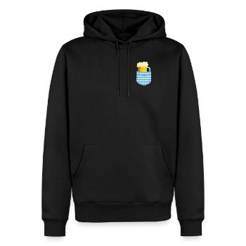 Fan de bière Bavaria Beer Mug Chemise de bière bavaroise - Sweat à capuche Premium bio Homme - noir - Devant - Nico (187cm)