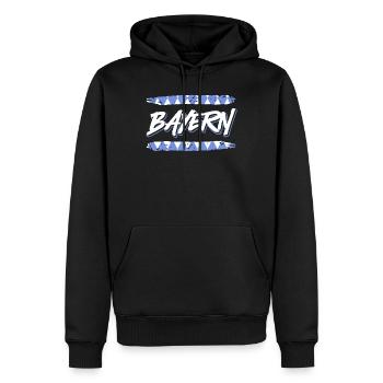 Bavière Tradition bavaroise État libre de Bavière - Sweat à capuche Premium bio Homme - noir - Devant - Nico (187cm)