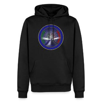 Maya Hemd, Chichen Itza Maya Kalender Grün - Männer Premium Bio Hoodie - Schwarz - Vorne - Nico (187cm)