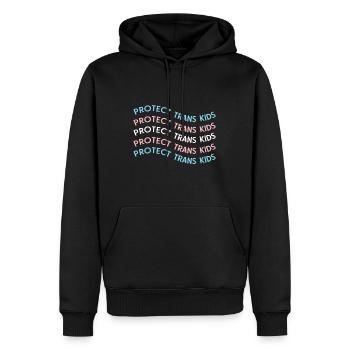 Schutz von Trans-Kindern, Transgender-LGBT-Stolz - Männer Premium Bio Hoodie - Schwarz - Vorne - Nico (187cm)