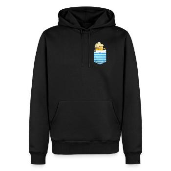 Bavarian beer mug beer fan Bayern Boarisch - Men’s Premium Organic Hoodie - black - Front - Nico (187cm)