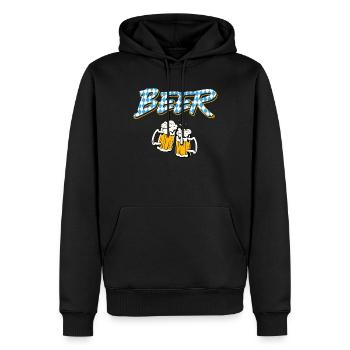Bayerisches Bier Bayern Biertrinker Bierfan - Männer Premium Bio Hoodie - Schwarz - Vorne - Nico (187cm)
