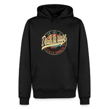 40 Ans De Mariage Et Je Ne L'ai Toujours Pas Tué - Men’s Premium Organic Hoodie - black - Front - Nico (187cm)