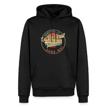 Admettez le La Vie Serait Chiante Sans Moi Humour - Men’s Premium Organic Hoodie - black - Front - Nico (187cm)