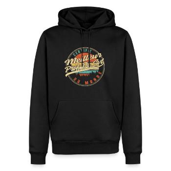 Certifié Meilleur Prof De Svt Du Monde Humour T - Men’s Premium Organic Hoodie - black - Front - Nico (187cm)