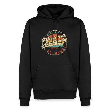 Certifié Meilleur Architecte Du Monde Humour T - Men’s Premium Organic Hoodie - black - Front - Nico (187cm)