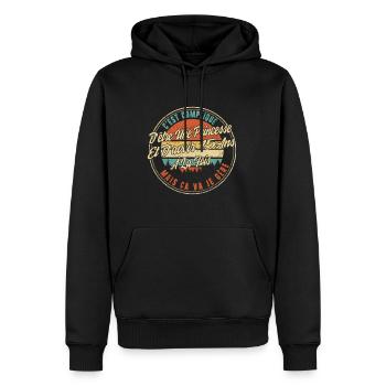 C'est Compliqué D'étre Une Princesse Et D'avoir - Men’s Premium Organic Hoodie - black - Front - Nico (187cm)