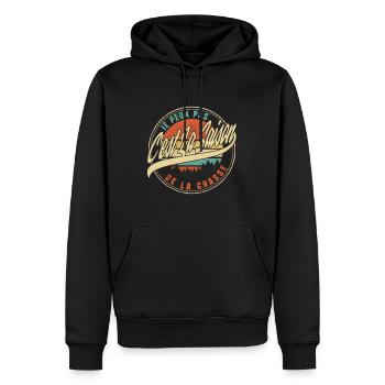Je Peux Pas C'est La Saison De La Chasse Humour T - Men’s Premium Organic Hoodie - black - Front - Nico (187cm)