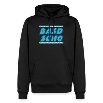 Basd Scho Freistaat Bayern Bayerisches Shirt - Männer Premium Bio Hoodie - Schwarz - Vorne - Nico (187cm)