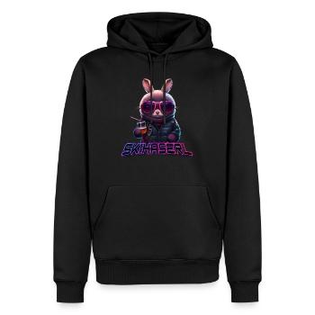 Ski Bunny Ski Bunny Skieur Lapin de ski femme - Sweat à capuche Premium bio Homme - noir - Devant - Nico (187cm)
