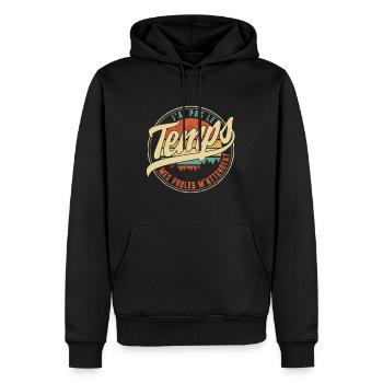 J'ai Pas Le Temps Mes Poules M'attendent Humour T - Men’s Premium Organic Hoodie - black - Front - Nico (187cm)