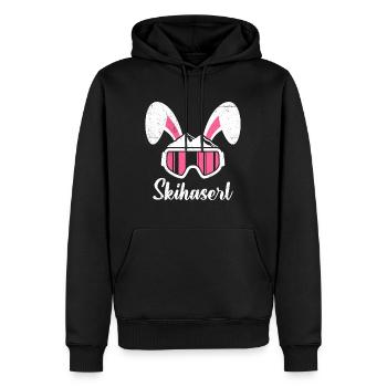 Skihaserl Skihasen Shirt Skihasen Apres Party - Männer Premium Bio Hoodie - Schwarz - Vorne - Nico (187cm)