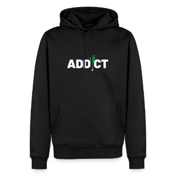 Lauchsüchtiges Geschenk für Vegetarier und Veganer - Männer Premium Bio Hoodie - Schwarz - Vorne - Nico (187cm)