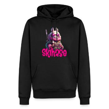 Skihase Cool Skifahren Frauen Apres Party - Männer Premium Bio Hoodie - Schwarz - Vorne - Nico (187cm)