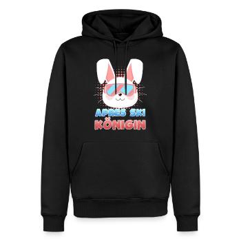 Apres Ski Königin Skihasen Skipiste Frauen - Männer Premium Bio Hoodie - Schwarz - Vorne - Nico (187cm)