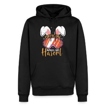 Official Apres-Ski Haserl Skihasen Skifahren - Männer Premium Bio Hoodie - Schwarz - Vorne - Nico (187cm)