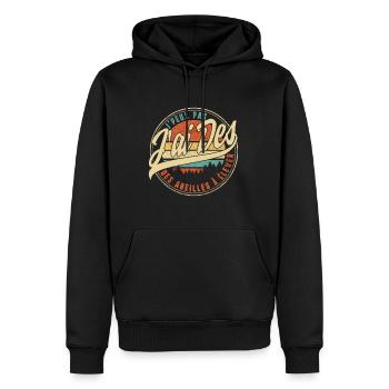 J'peux Pas J'ai Des Abeilles À Élever Humour T - Men’s Premium Organic Hoodie - black - Front - Nico (187cm)