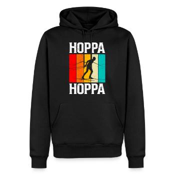 Biathlon Skilaufen Schießen Winter Sport - Männer Premium Bio Hoodie - Schwarz - Vorne - Nico (187cm)