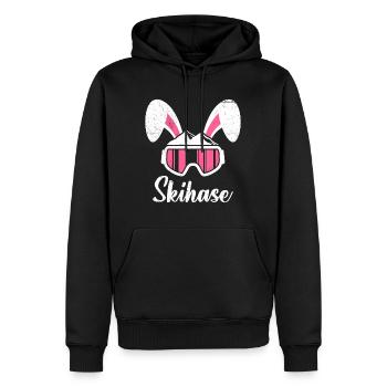 Skihase Apres Party Skifahren Frauen Ski Hasen - Männer Premium Bio Hoodie - Schwarz - Vorne - Nico (187cm)
