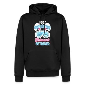 Skihaserl 100 % Skihäschen Betreuer Apres Party - Männer Premium Bio Hoodie - Schwarz - Vorne - Nico (187cm)