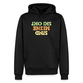 Wintersportler Sind meine Ski Ok? Skifahrer - Männer Premium Bio Hoodie - Schwarz - Vorne - Nico (187cm)