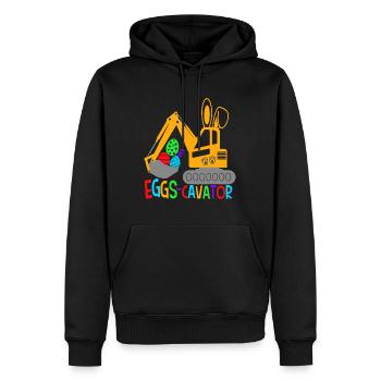 OstereierCavator für Kinder Kleinkinder Osterhase - Männer Premium Bio Hoodie - Schwarz - Vorne - Nico (187cm)