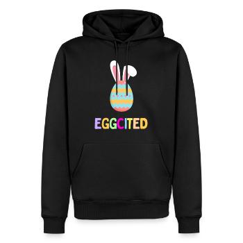 Eier zu Ostern | Lustiges Osterei mit Ostern - Männer Premium Bio Hoodie - Schwarz - Vorne - Nico (187cm)