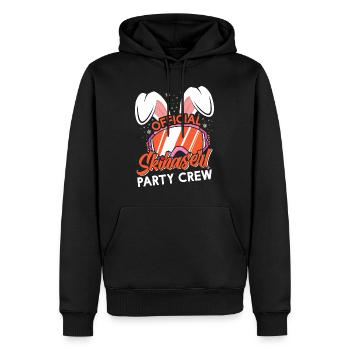 Official Skihaserl Party Crew Ski Party Frauen - Männer Premium Bio Hoodie - Schwarz - Vorne - Nico (187cm)