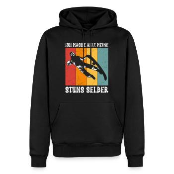 Freestyle Snowboard Mache Meine Stunts Selber - Männer Premium Bio Hoodie - Schwarz - Vorne - Nico (187cm)