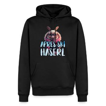 Apres Ski Haserl Ski Party Shirt Frauen Skihasen - Männer Premium Bio Hoodie - Schwarz - Vorne - Nico (187cm)