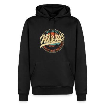Meilleure Marie Souvent Imité Jamais Égalé Humour - Men’s Premium Organic Hoodie - black - Front - Nico (187cm)