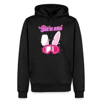 Ski Bunny Après Ski Party Skieur Bunny - Sweat à capuche Premium bio Homme - noir - Devant - Nico (187cm)