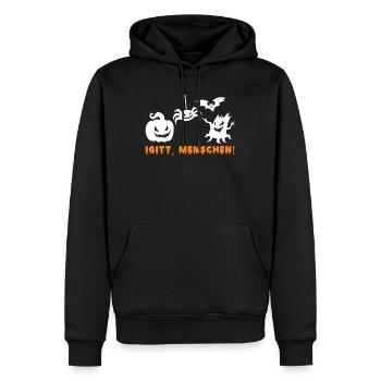 Igitt! Menschen! Halloween Fan Gruselig Kostüm - Männer Premium Bio Hoodie - Schwarz - Vorne - Nico (187cm)